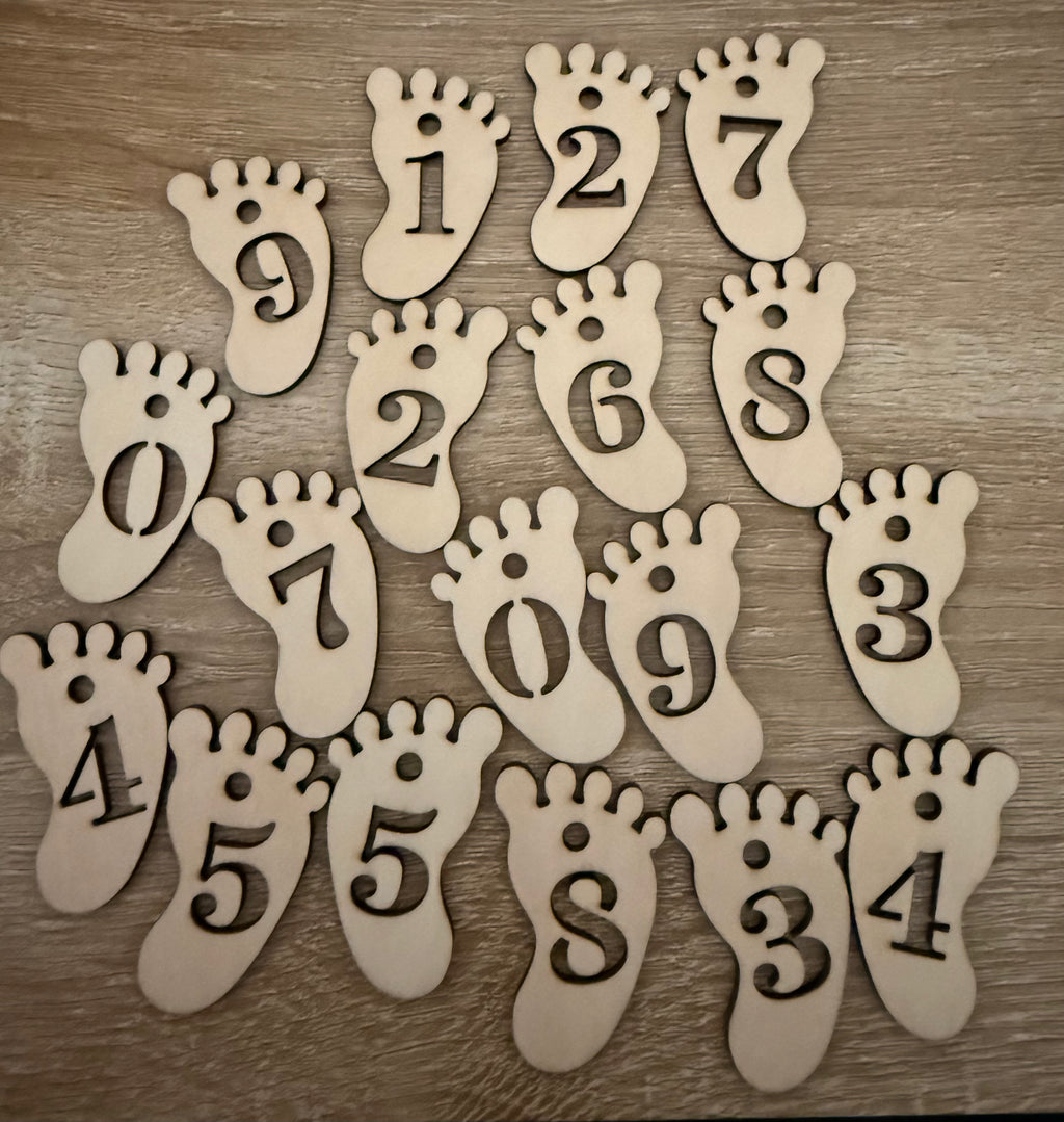 Compte à Rebours Naissance – Cadeau Grossesse Personnalisé en Bois